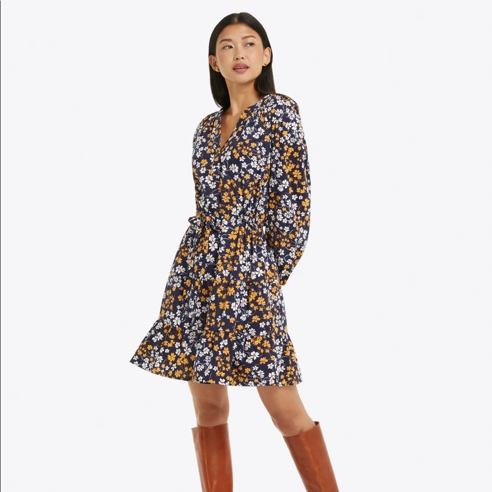 Draper James Lucinda Popover Dress in Fall Field Flowers